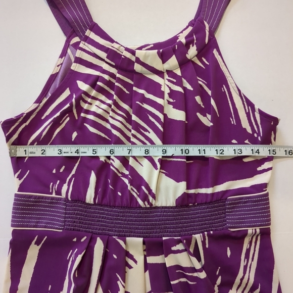 BCBG MAXAZRIA Women's Poly Orchid Purple Sleeveless Dress, Size M - Picture 6 of 8